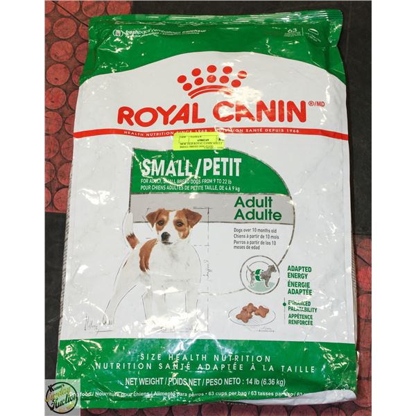 NEW 14LB ROYAL CANIN ADULT SMALL BREED DOG FOOD
