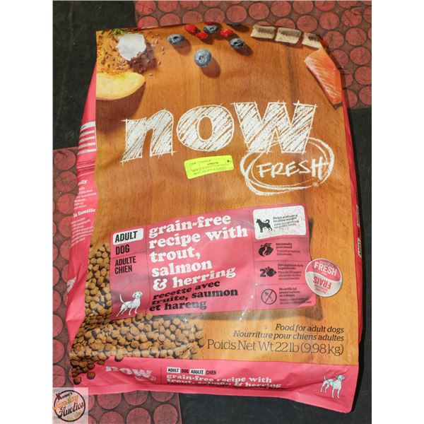 NEW 22LB ADULT NOW FRESH TROUT, SALMON & HERRING