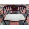 Image 1 : 40" 2 SEATER BENCH WITH UPHOLSTERED CUSHION