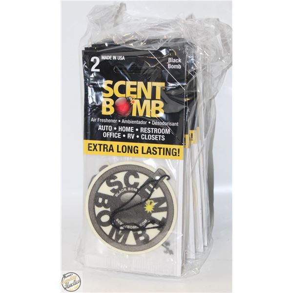 24 NEW AIR FRESHENERS - BLACK BOMB