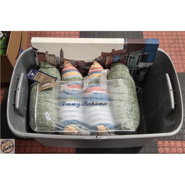 TOMMY BAHAMA 4PC ACCENT PILLOWS