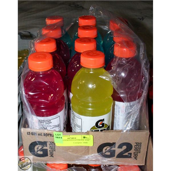 LOT OF ASSORTED GATORADE AND G ZERO