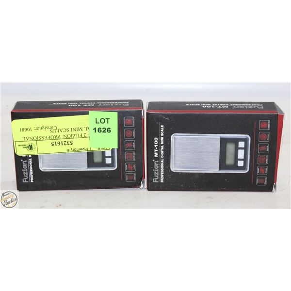 LOT OF 2 FUZION PROFESSIONAL DIGITAL MINI SCALES