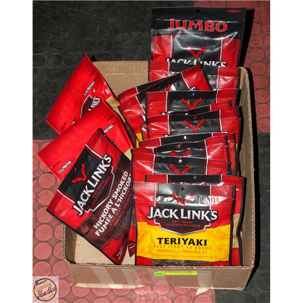 LOT OF ASSORTED JACK LINKS JERKY