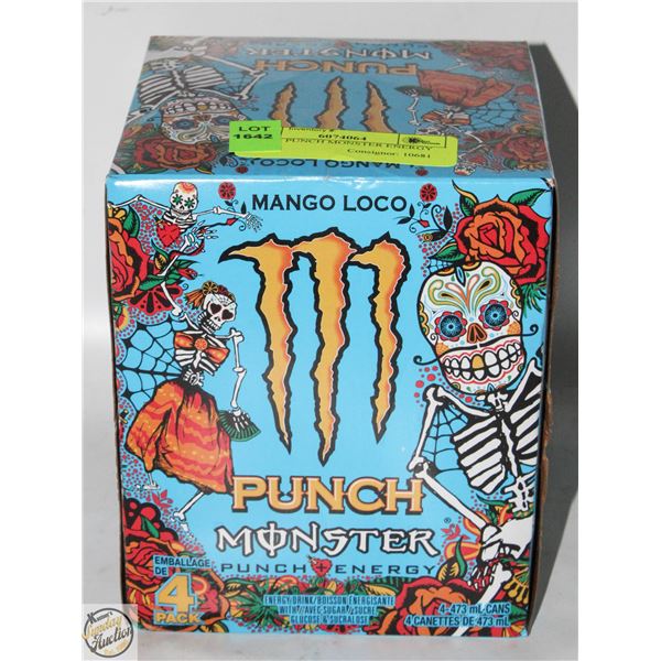 4 PACK PUNCH MONSTER ENERGY DRINK