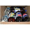 Image 1 : BOX OF ASSORTED BOTTLED POP