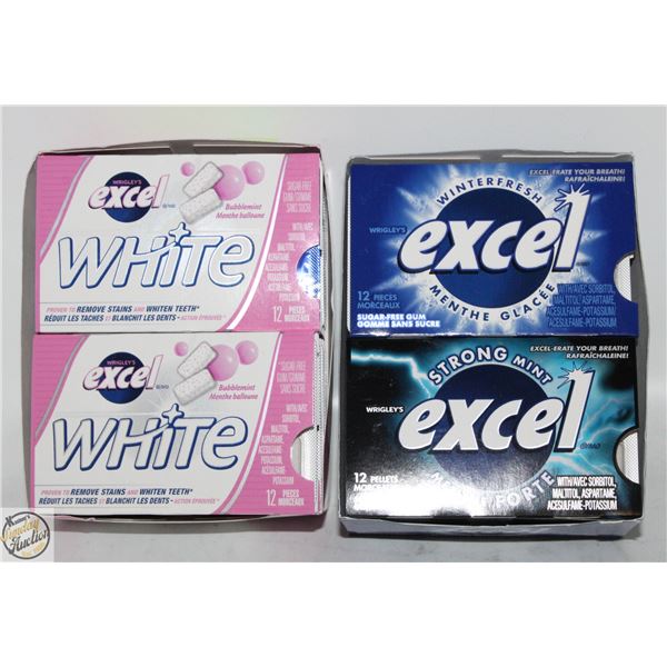 LOT OF ASSORTED EXCEL GUM