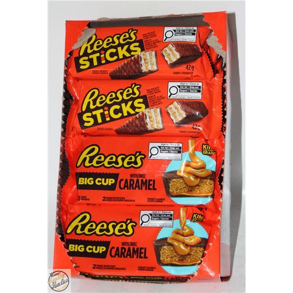 LOT OF REESES STICKS AND CARAMEL