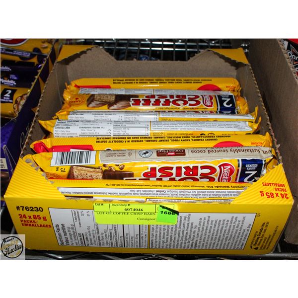 LOT OF COFFEE CRISP BARS