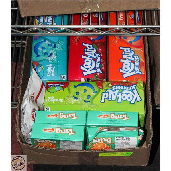 LOT OF KOOL-AID JAMMERS AND TANG PACKETS