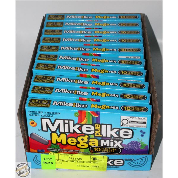 LOT OF MEGA MIX MIKE AND IKE CANDIES