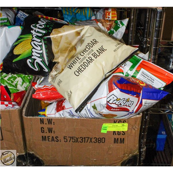 LARGE LOT OF ASSORTED CHIPS