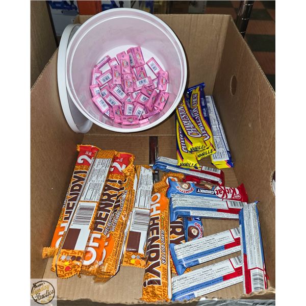 FLAT OF ASSORTED CHOCOLATE BARS +