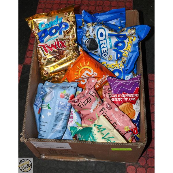 FLAT OF ASSORTED SMALL BAGS OF CHIPS