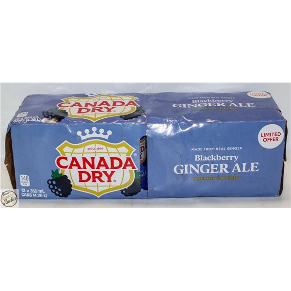 12PK CANADA DRY BLACKBERRY GINGERALE