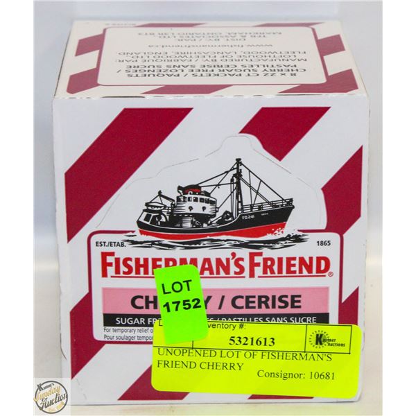 UNOPENED LOT OF FISHERMAN'S FRIEND CHERRY