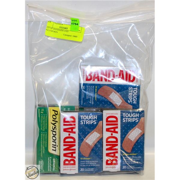 LOT OF BANDAIDS AND POLYSPORIN