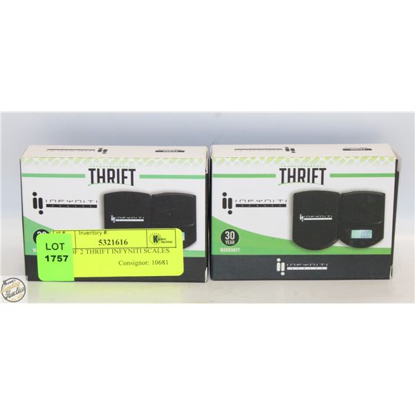 LOT OF 2 THRIFT INFYNITI SCALES