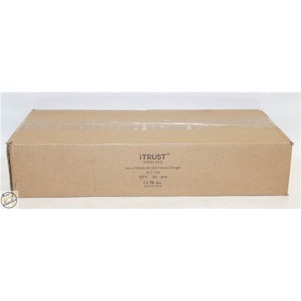 BOX OF ITRUST WIRLESS PREMIUM USB HOME CHARGERS
