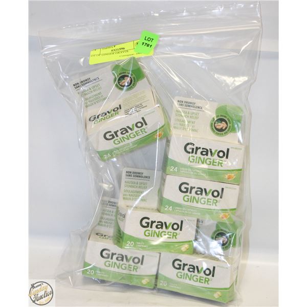 LOT OF GINGER GRAVOL