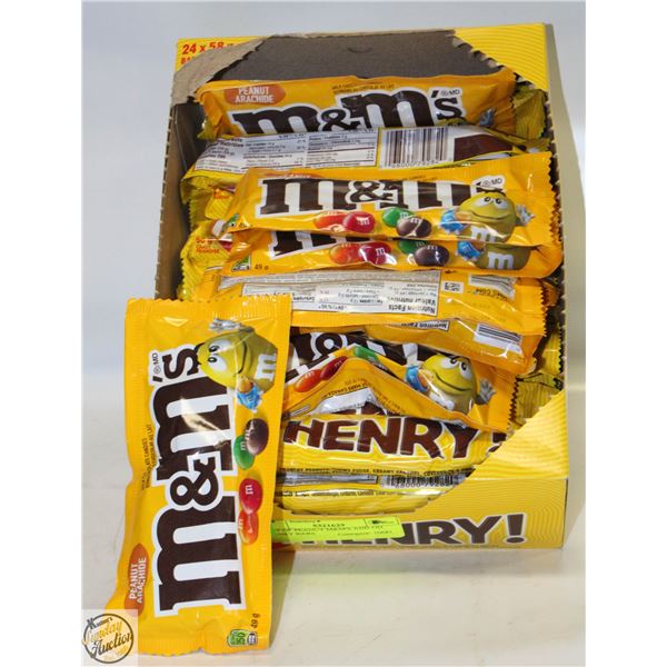 LOT OF PEANUT M&M'S AND OH HENRY BARS