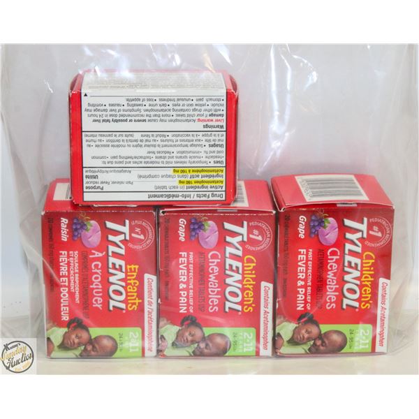 LOT OF CHEWABLES CHILDRENS TYLENOL