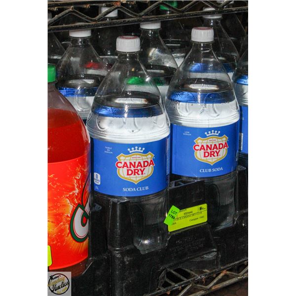 FLAT OF 2L CANADA DRY CLUB SODA
