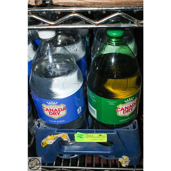 MIXED FLAT OF 2L CLUB SODA  AND POP