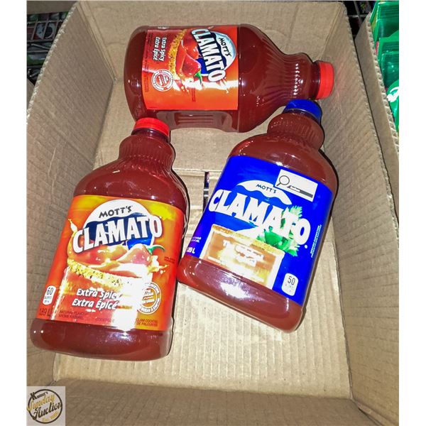 LOT OF MOTTS CLAMATO