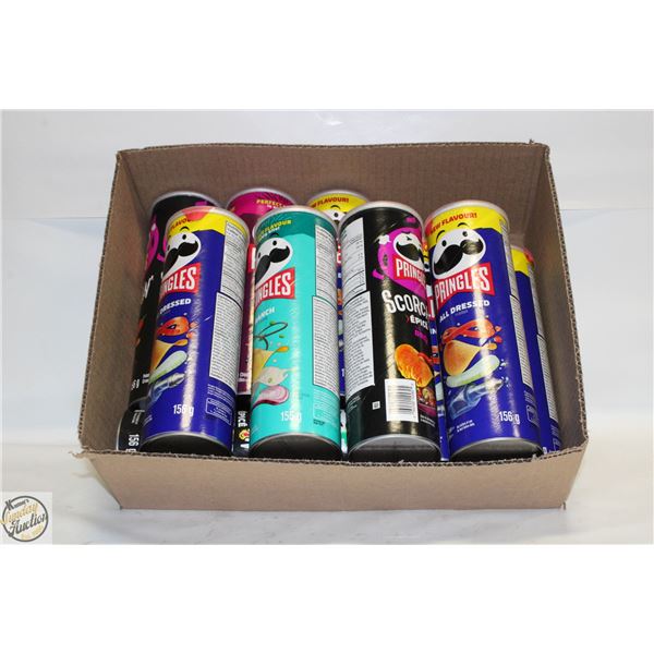 FLAT OF ASSORTED PRINGLES