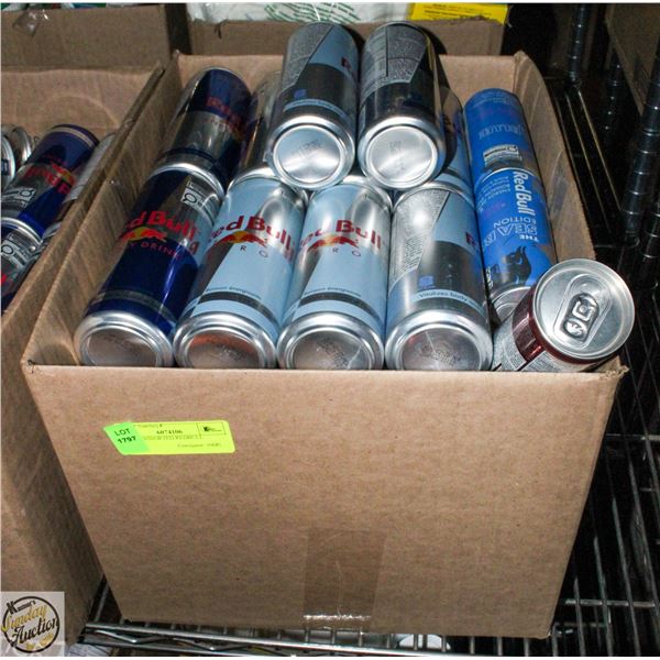 LOT OF ASSORTED REDBULL