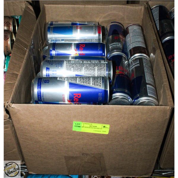 LOT OF ASSORTED REDBULL