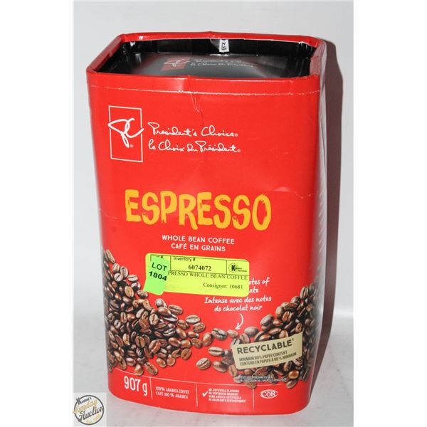 PC ESPRESSO WHOLE BEAN COFFEE