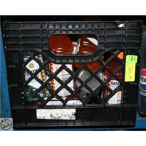 MILK CRATE OF ASSORTED GATORADE +