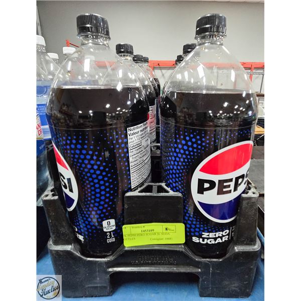 8PK PEPSI ZERO SUGAR 2L SODA BOTTLES