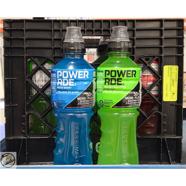 MILK CRATE OF ASSORTED POWERADE