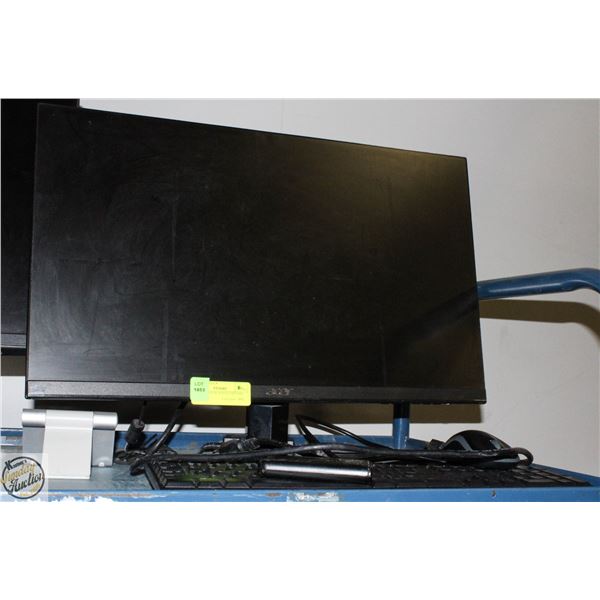 ACER MONITOR AND KEYBOARD
