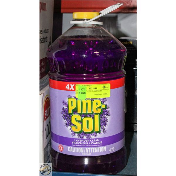 BOTTLE OF 4.25L LAVENDER PINE-SOL