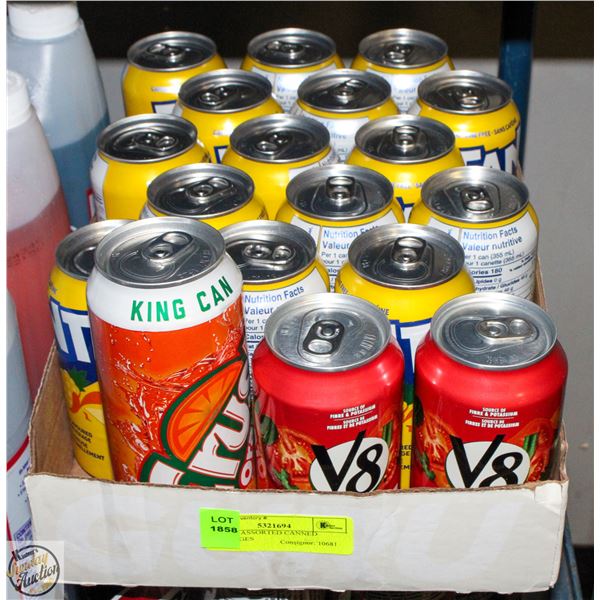 FLAT OF ASSORTED CANNED BEVERAGES