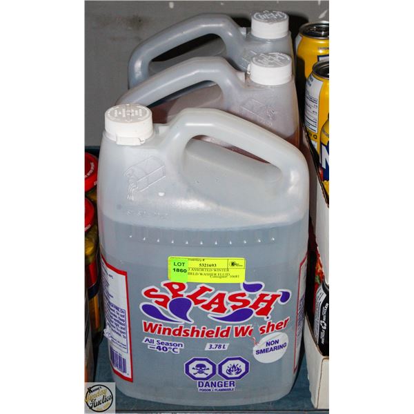 LOT OF 3 ASSORTED WINTER WINDSHIELD WASHER FLUID