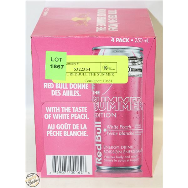 4PK 250ML REDBULL THE SUMMER EDITION