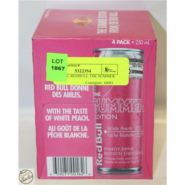4PK 250ML REDBULL THE SUMMER EDITION