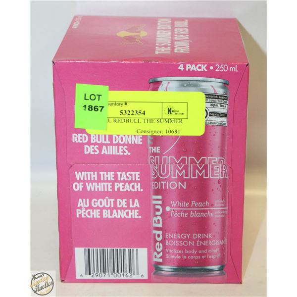 4PK 250ML REDBULL THE SUMMER EDITION