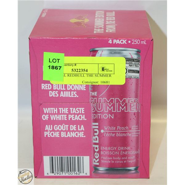 4PK 250ML REDBULL THE SUMMER EDITION