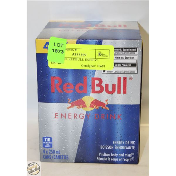 4PK 250ML REDBULL ENERGY DRINKS