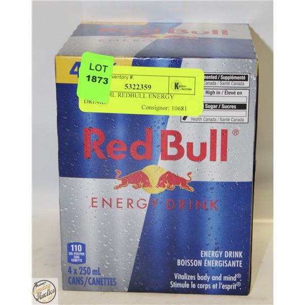 4PK 250ML REDBULL ENERGY DRINKS
