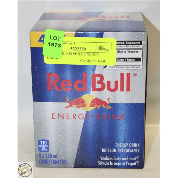 4PK 250ML REDBULL ENERGY DRINKS