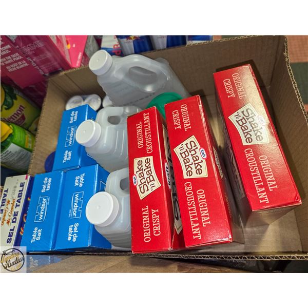 FLAT OF ASSORTED KITCHEN COOKING PRODUCTS