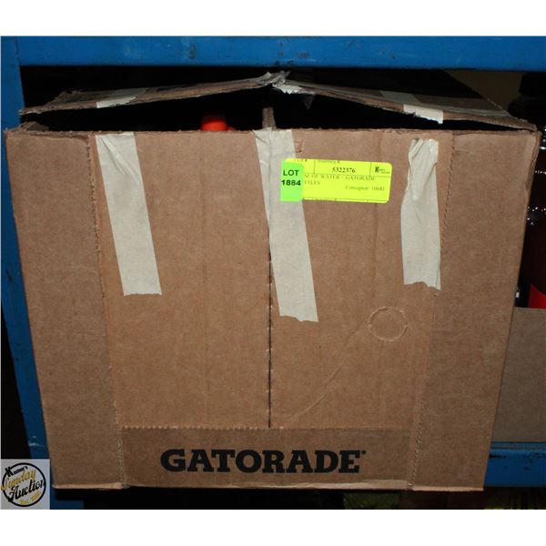 CASE OF WATER + GATORADE BOTTLES VARIOUS BB DATES
