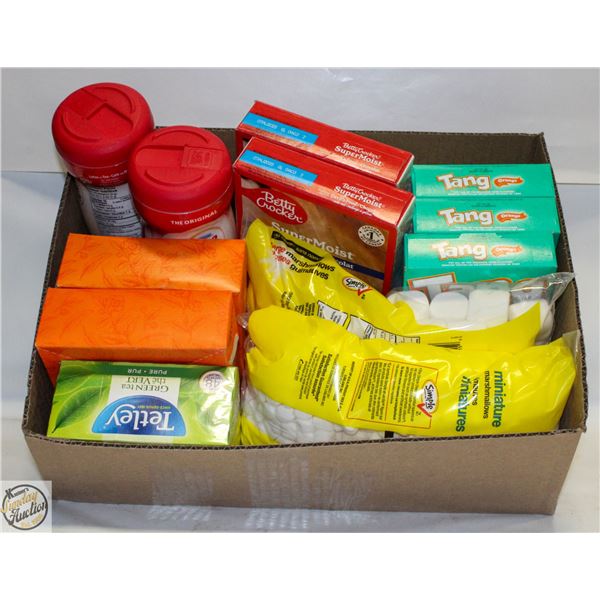 FLAT OF ASSORTED NON PERISHABLE FOOD